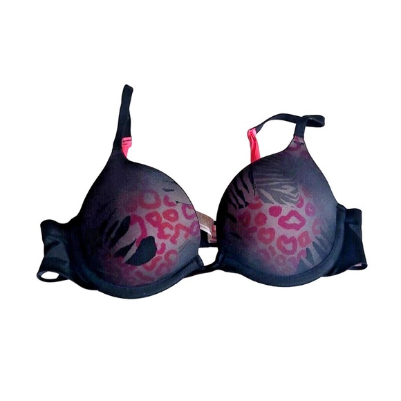 Wonderbra Wonderboost Add-a-Size Black Floral Convertible Underwire Bra Size 34B - Picture 1 of 4